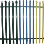 D Pale W Pale Steel Security Metal Palisade Fencing Rot Proof OEM