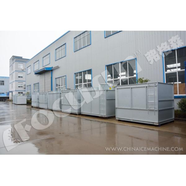 40ft Containerized 20TPD Block Ice Machine with 2.7kw 124.3kw Power 11800*2300*1900mm