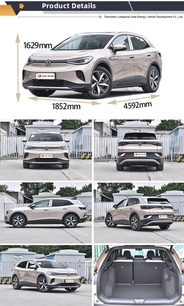 442km Cruising Range 2024 Volkswagen ID4 Crozz Pure Electric SUV Highly Sought After