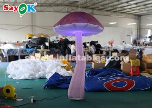 Wholesale Nylon Cloth 2m Hanging Blow Up Mushroom With LED Light For Event / Wedding from china suppliers