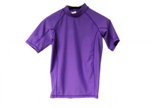 China Custom Adult Rash Guard Shirt Pantone Color Optional Silkscreen Printing Logo on sale