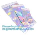 Metallized mailer pac Hologram Shiny Foil Glamour Holographic Mailers Metallic