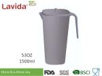 Non-Toxic Environmental Friendly Bamboo Water Jug Plastic Pitcher Beverage Jug