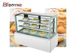 Three Layer Marble Base Cake Showcase Chiller For Restaurant