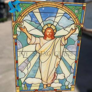 Wholesale Solid Tiffany Art Church Stained Glass 3mm-22mm Double Glazed Window Glass For Wall from china suppliers