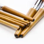 7PCS Classical Makeup Brush Log Wooden Handle Soft Dense Bristles Makeup Brush