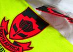 Sportswear Heat Transfer Labels Printing 3D TPU Plastic Golden Logo