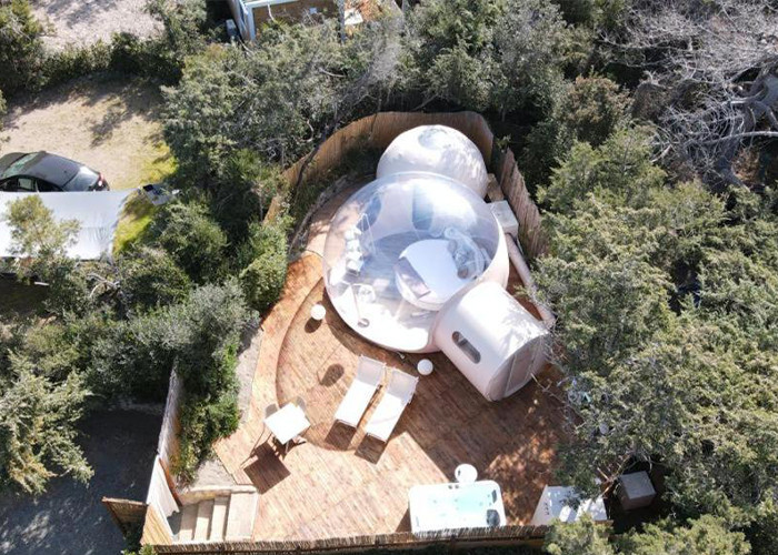 Inflatable Bubble Tent House Outdoor Giant Transparent Inflatable Crystal Dome Bubble Tent Heated
