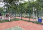 Galvanized Temporary Chain Link Fencing Cyclone / Diamond Mesh 4.0mm For Garden