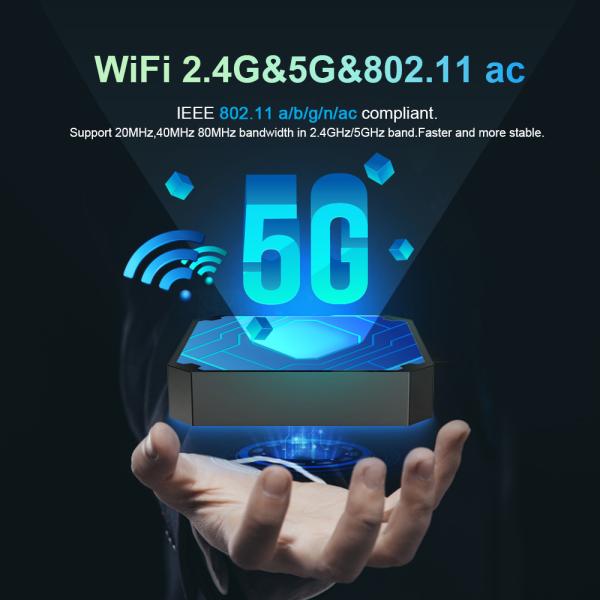 Amlogic S905W2 OTT TV Box X96 Mini Plus 2.4G 5G Wifi 4K HD Youtube Android Tv