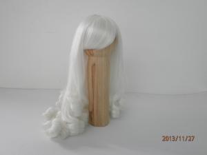 Wholesale Customized White Doll Hair Wigs Tangle Free Synthetic Hair Wigs from china suppliers