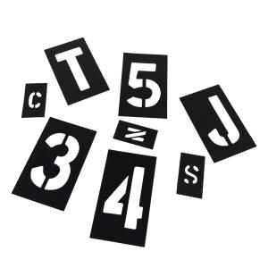 Wholesale Custom Printed PVC Stencil Black Letter and Number Stencil Die Cutting Stencil from china suppliers