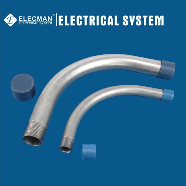 RSC Rigid Galvanized Steel Conduit Elbow For Electrical Conduit 1/2 Inch - 4
