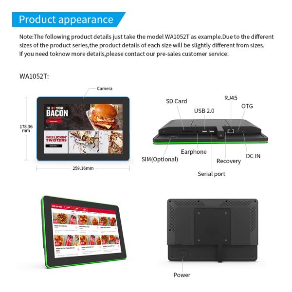 10.1 Inch POE Android Meeting Room Tablet with LED Light Bar