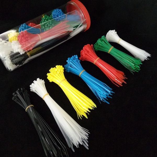 PA66 Plastic Self Locking Cable Ties High Tensile Strength High Durability
