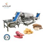 Cassava Peeler Machine for Continuous Root Vegetable Peeling Line in Large Food
