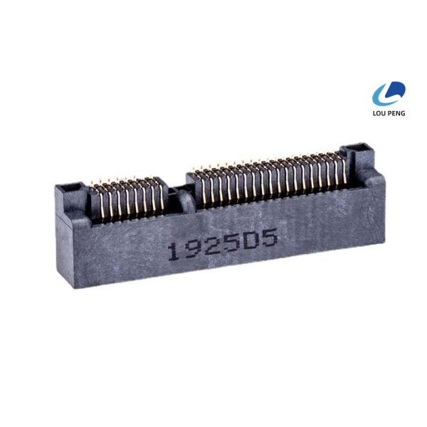 High Temperature Thermoplastic MINI PCIE Connector 52pin Voltage Rating 50V AC Per Contact Durable Interface Solution