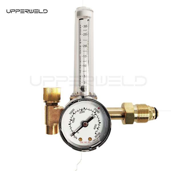Gold Full Copper Flowmeter for Argon/CO2 MIG TIG Gas Regulator in Welding