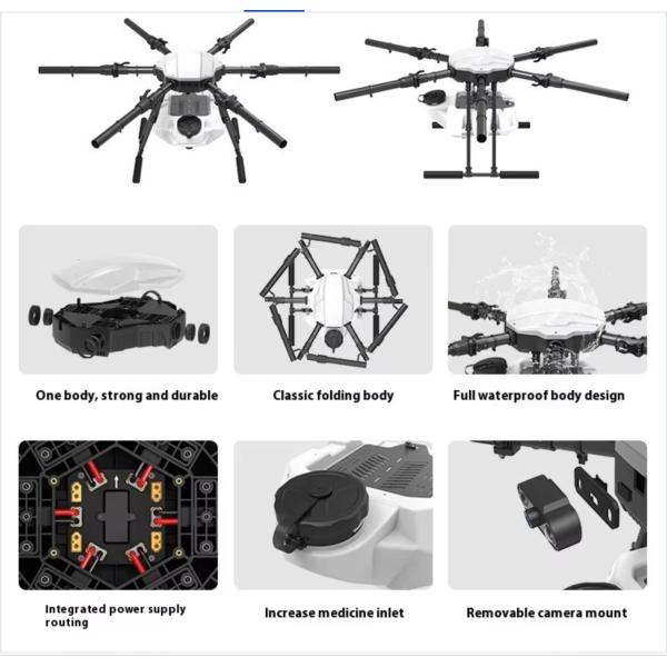 Plastic Multi-Rotor Sprayer Remote Control Drone Sprayer Battery Operated E410P/E416P/E610P/E616P Agric
