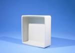 Cylindrical Corundum Mullite , Carbon / Sulfur Analysis Alumina Ceramic Crucible