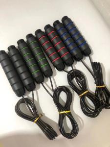 Wholesale PVC Coated Steel Wire Adjustable Speed Skipping Rope 16cm Handle Length from china suppliers