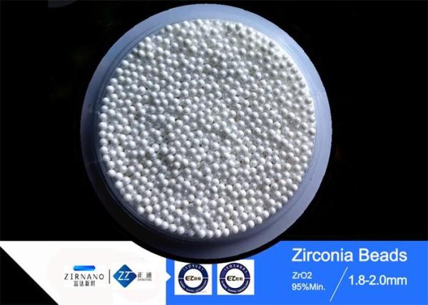 95 Yttria Stabilized Zirconia Grinding Media High Harness Multi Sizes Shiny