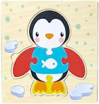 Montessori Games Baby Toys Animals Traffic Kids 3D Puzzles Wooden Cartoon