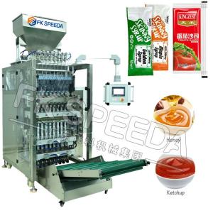 Wholesale Electric Driven Spice Granule Milk Butter Peanut Paste Chocolate Liquid Sauce Packaging Machine 550 KG FK-Y3 from china suppliers