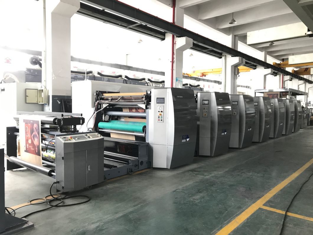 High Speed 6 Color Unit Type Flexo Printing Machine for Paper Materials