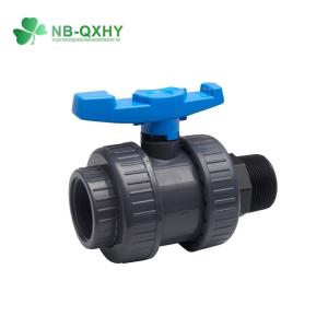 Wholesale Plastic Material PVC Male Union Ball Valve Hassle-Free for Irrigation Water Supply from china suppliers
