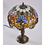 30cm 40cm Handmade Moon Shape Stained Glass Lamp Table Reading Light Luxury