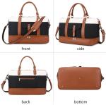 Cavas Weekender Carry on Duffel Travel Bag with Leather Shoes Compartment for