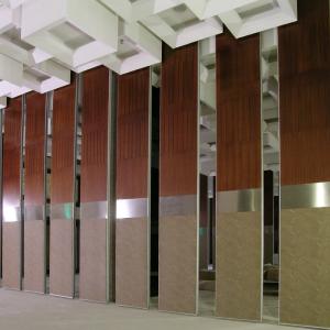 Wholesale Hotel Melamine Finish Fire Rated Sound Insulation Sliding Folding Movable Wall Partition from china suppliers