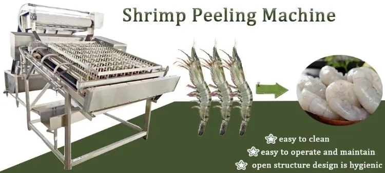 Automatic Prawn Shrimp Peeling Machine Shrimp Take off Skin Auto Peeling Machine