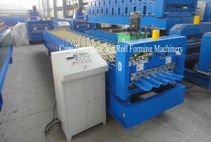 Wholesale Mitsubishi PLC Corrugated Metal Roofing Sheet Roll Forming Machine Yield Strength 550Mpa from china suppliers