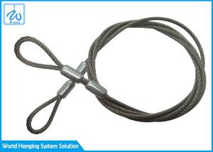 Wholesale SGS Extension Spring Safety Cable 3mm Stainless Steel Wire Rope With Loop End from china suppliers