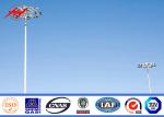 4 Sections 10mm High Mast Light Pole For Flyovers Stations City Squares