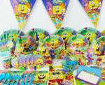 SpongeBob theme party set kids birthday party suppliers child Decoration evening