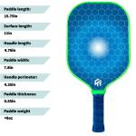 Fiberglass and 18KT 700 Carbon Fiber Thermoformed Honeycomb Core Pickle Paddle
