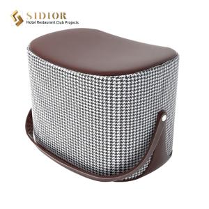 Wholesale 45cm Solid Wood Frame Foot Rest Stool Upholstered Stool Ottoman With Storage from china suppliers
