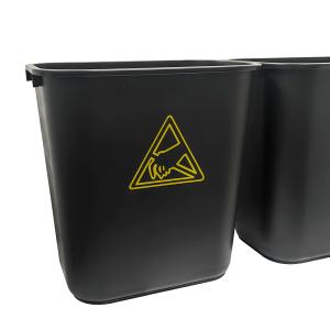 Wholesale 35L PP Plastic Square Antistatic Waste Bin ESD Electrostatic Cleanroom Tool Box Trash Can from china suppliers