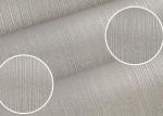 Modern Flocking Non woven Wallpaper with Simple Silver Grey Pure Color
