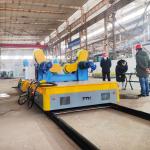 8 T Battery Powered Transfer Cart Platform Container Handling Rail Wagon