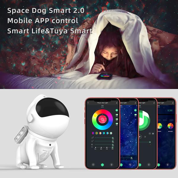 29cm Galaxy Projector Night Light Space Dog Bluetooth Galaxy Projector For Presents