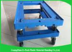 612 *412*145mm Customized Pallet Plastic Moving Dolly With PU Wheels 150KG