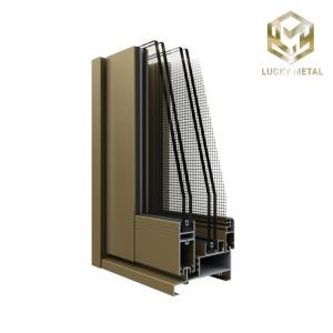 Wholesale Fireproof 2.5mm Wall Thickness Aluminium Door Frame Profile For High-Rise Buildings from china suppliers