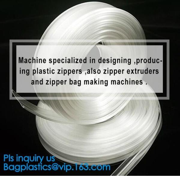 Garment Bag Zipper, PE Plastik Zipper, press lock zipper, air-proof, water-proof
