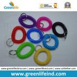 Standard White Black Red Wrist Coil Bands W/Key Ring