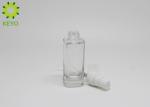 1 OZ 30ml Clear Glass Face Mist Bottle Square Shape Custom Service Acceptable