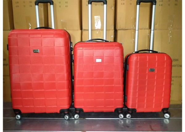 Quality Colorful 3 Pcs Luggage Travel Set Bag ABS Trolley Suitcase With 4 Universal Wheels for sale